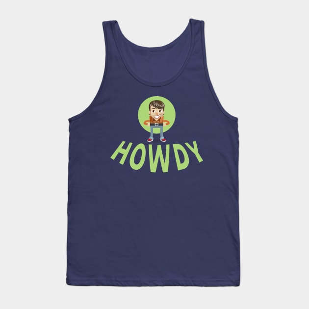 Howdy - Modern Cowboy Tank Top by PrimalWarfare